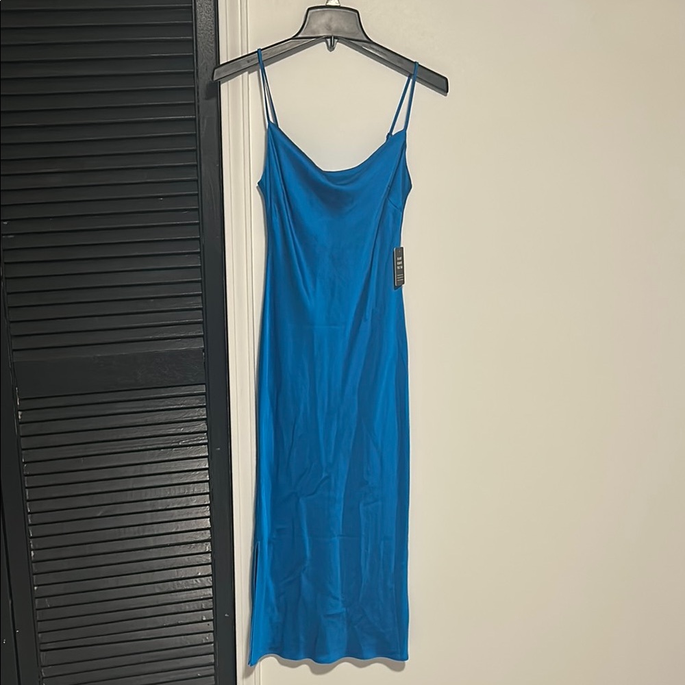 Express Bright Blue Dress